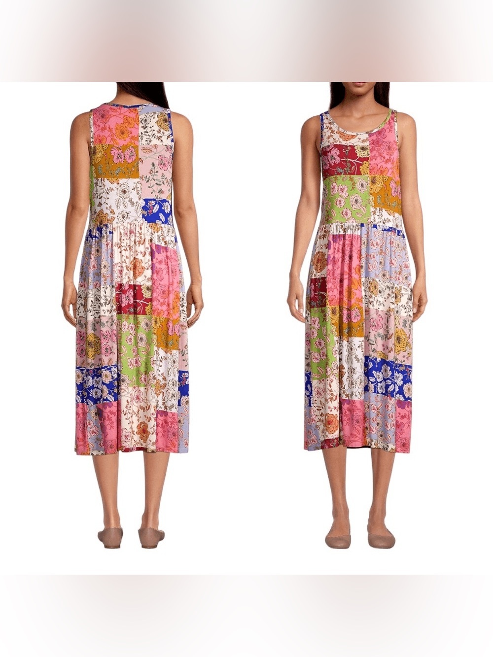 Johnny Was Cosmo Patchwork Dress Small - boho,cottagecore,RARE,fairycore,whimsy